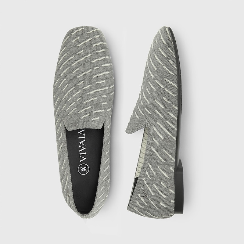 Marina Square-toe Loafers in Rich Grey | Women's Sustainable, Washable and Stylish Shoes | VIVAIA