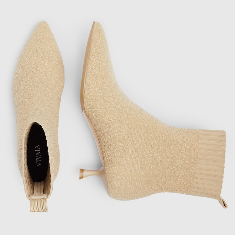 Louise Pointy Boots in Cloud Pink | Women's Sustainable and Stylish Shoes | VIVAIA
