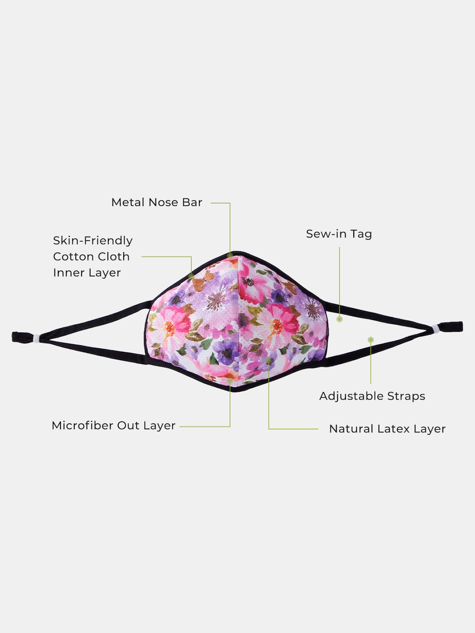 Reusable&Stylish Masks in Flora | Accessories