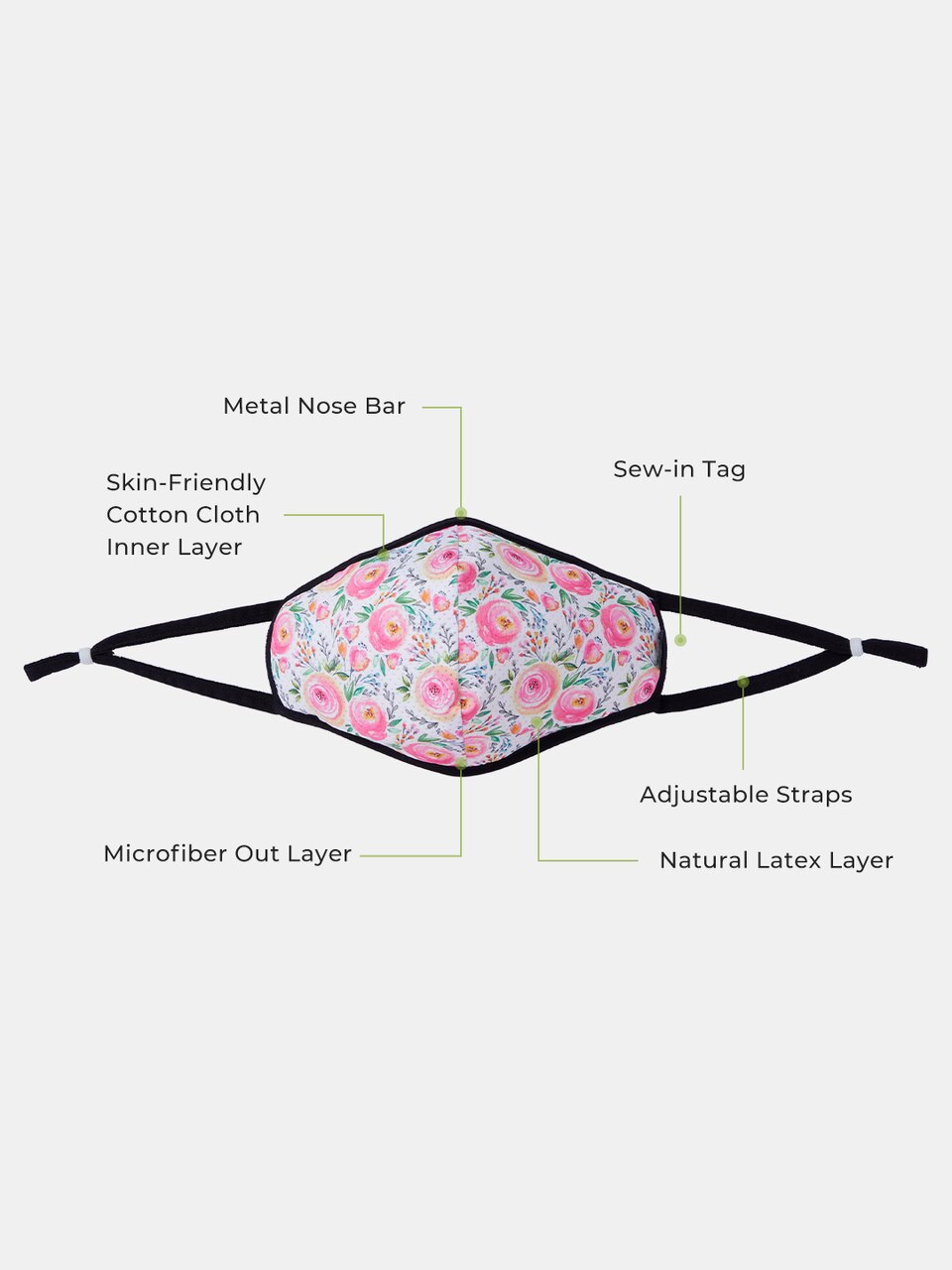 Reusable&Stylish Masks in Peony | Accessories