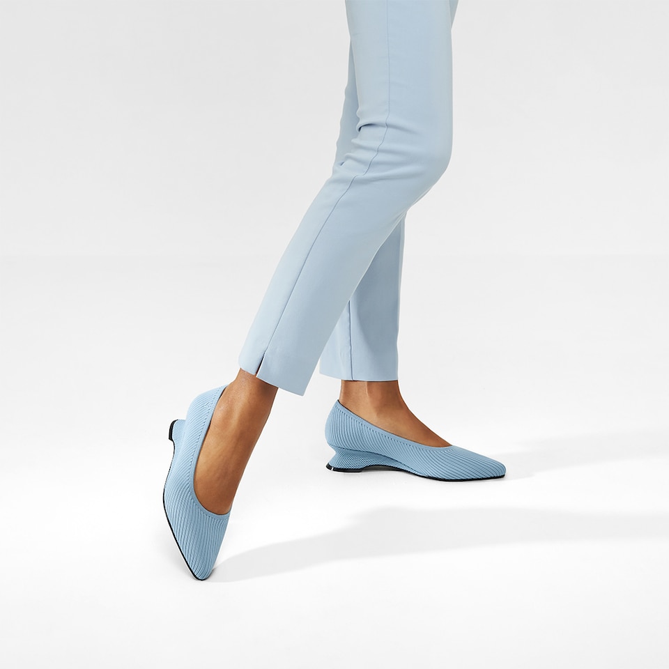 Liraz Pointy Heels in Carolina Blue | Women's Sustainable and Stylish Shoes | VIVAIA
