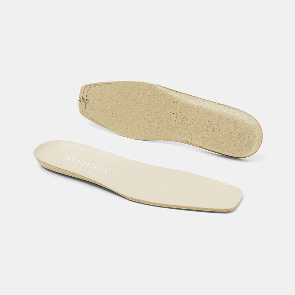 Breathable Square-toe Insoles in Cream Ivory | Accessories | VIVAIA