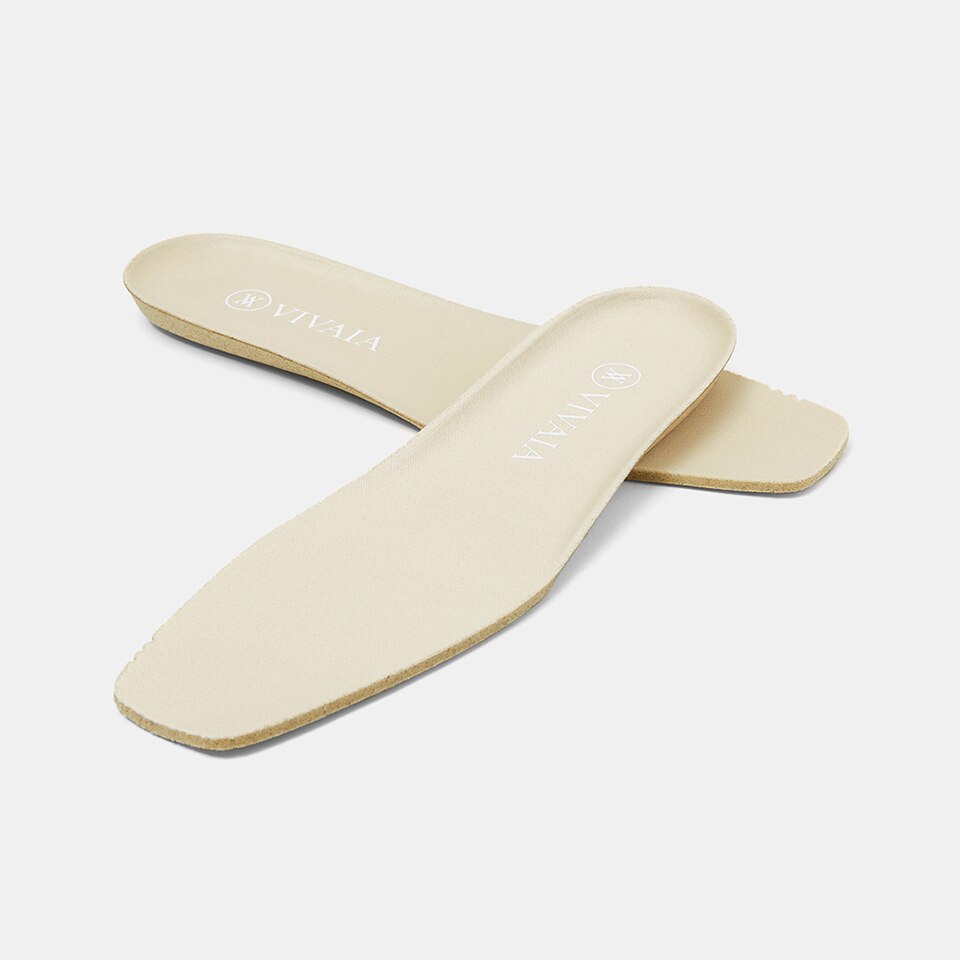 Breathable Square-toe Insoles in Cream Ivory | Accessories | VIVAIA