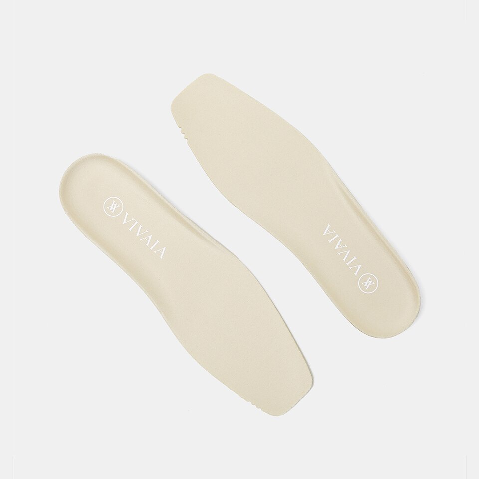 Breathable Square-toe Insoles in Cream Ivory | Accessories | VIVAIA
