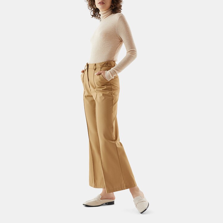 Olivia Square-toe Mules in Cream Ivory-Sustainable & Stylish | VIVAIA
