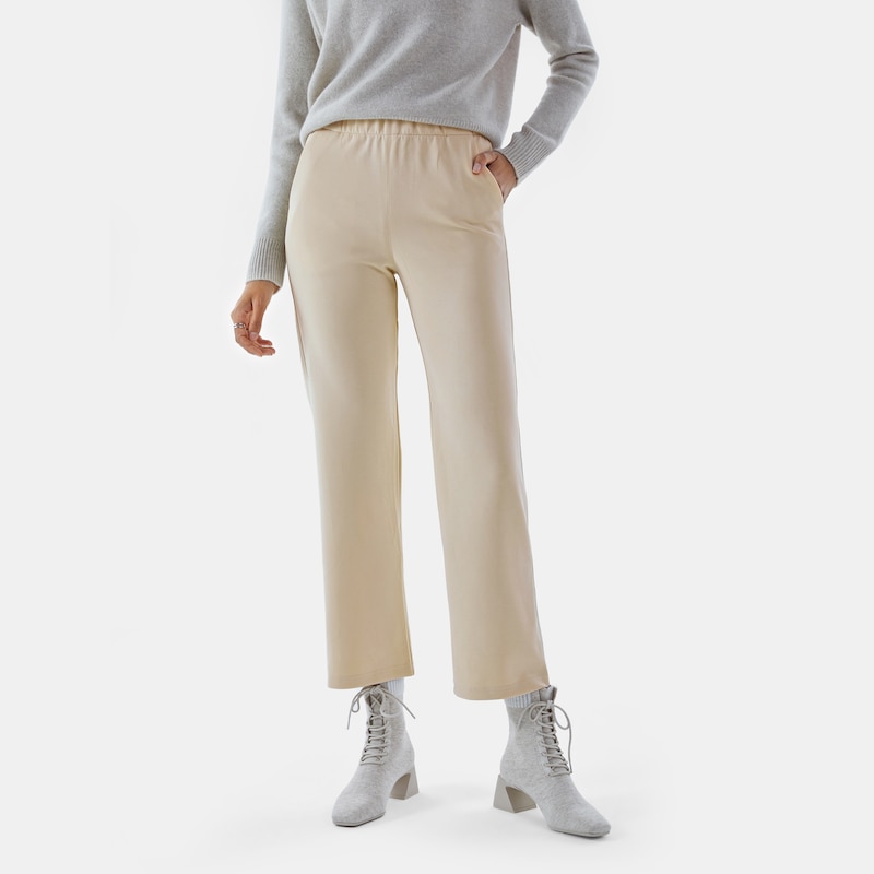 Hesper Loose Pant in Cream Ivory | Women's Organic, Sustainable and Stylish Pants | Clothing | VIVAIA