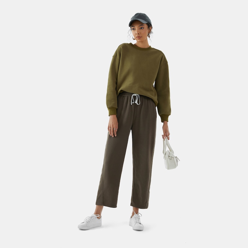 Hettie Loose Jogger in Grey Green | Women's Organic, Sustainable and Stylish Pants | Clothing | VIVAIA