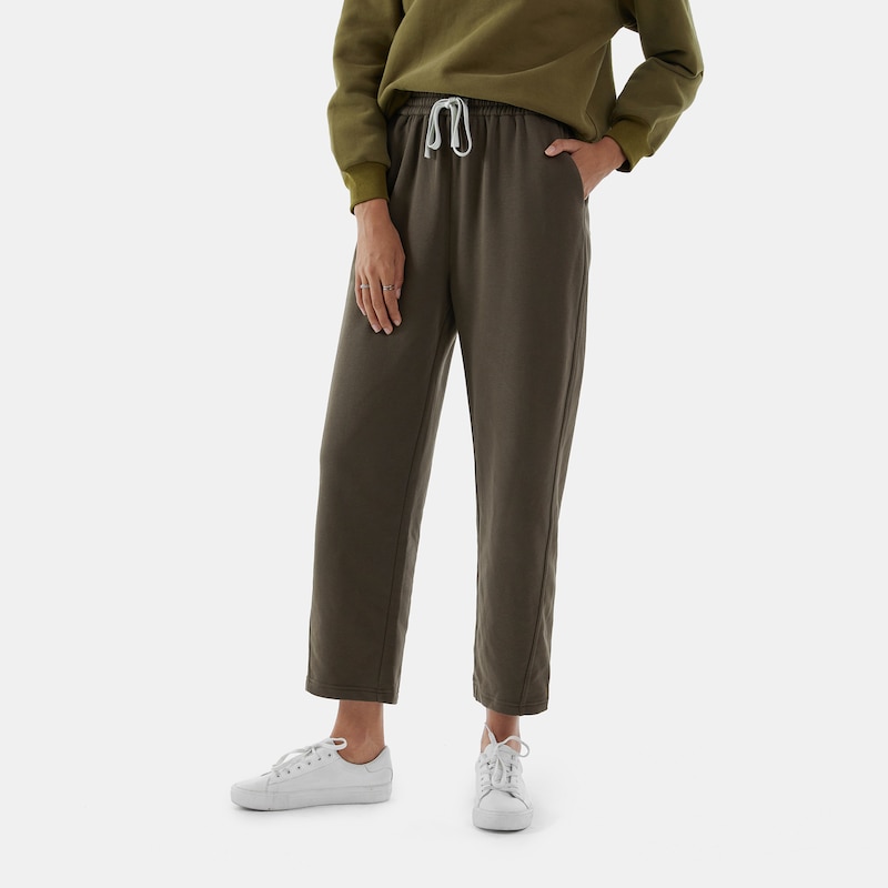 Hettie Loose Jogger in Grey Green | Women's Organic, Sustainable and Stylish Pants | Clothing | VIVAIA