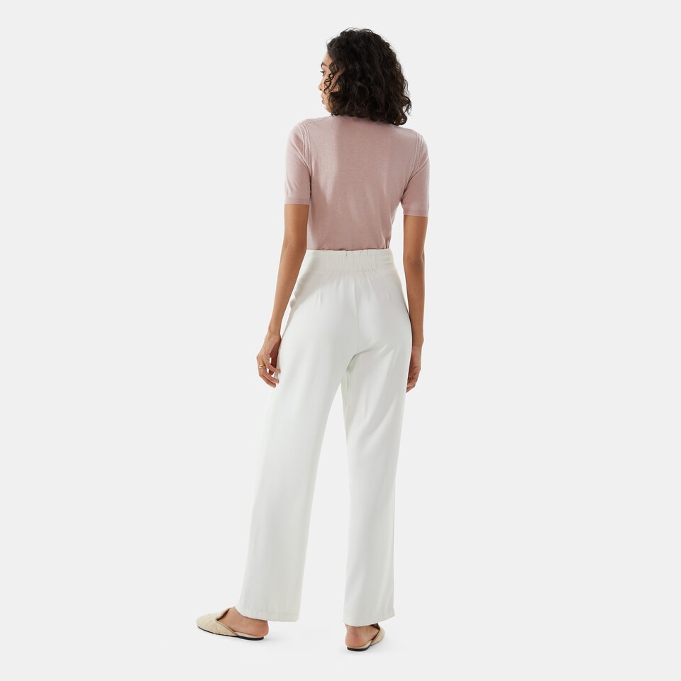 Earla Wool Top in Pale Pink | Women's Organic, Sustainable and Stylish Knitwears | Clothing | VIVAIA