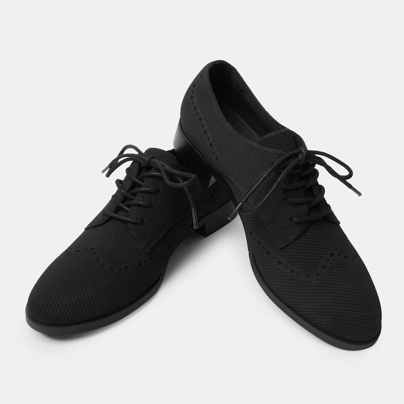 Victoria Round-toe Oxfoad Loafers in Black | Women's Sustainable and Stylish Shoes | VIVAIA