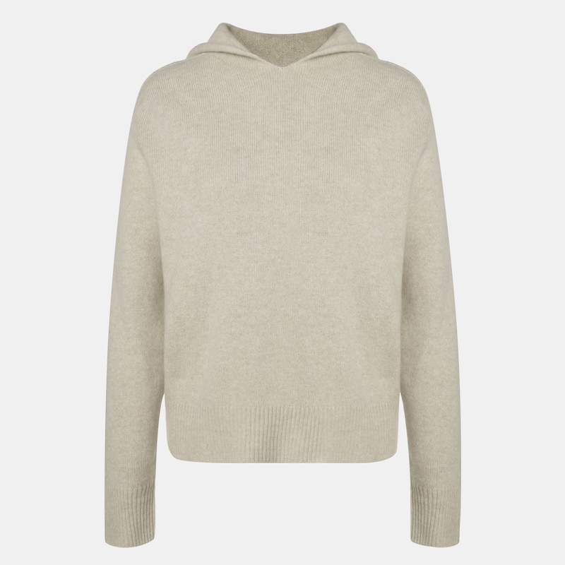 Fiona Wool Hoodie in Cream Ivory | Women's Organic, Sustainable and Stylish Knitwears | Clothing | VIVAIA