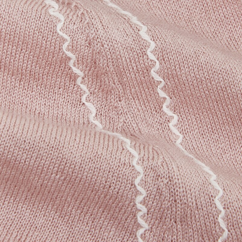 Earla Wool Top in Pale Pink | Women's Organic, Sustainable and Stylish Knitwears | Clothing | VIVAIA