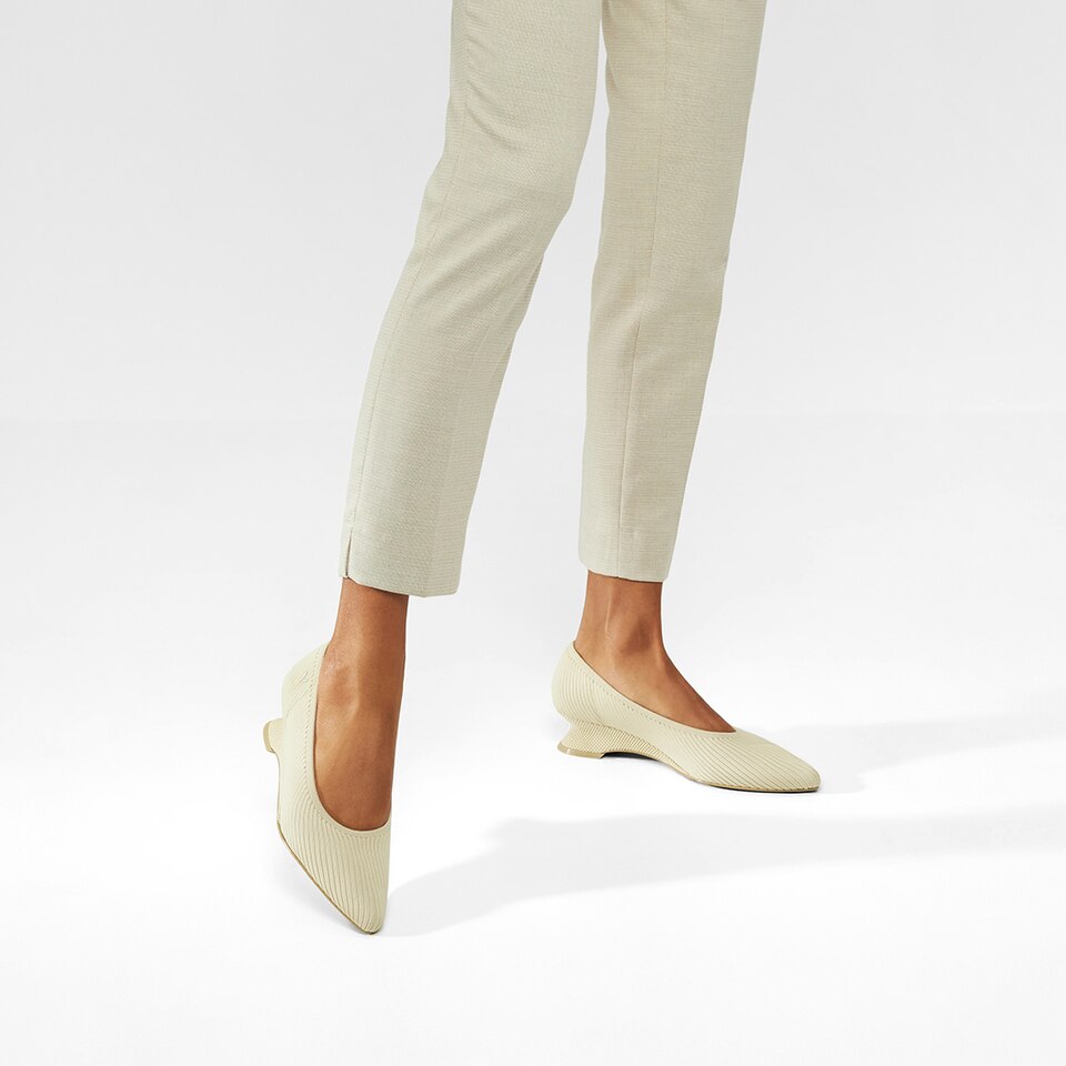 Liraz Pointy Heels in Cream Ivory | Women's Sustainable and Stylish Shoes | VIVAIA