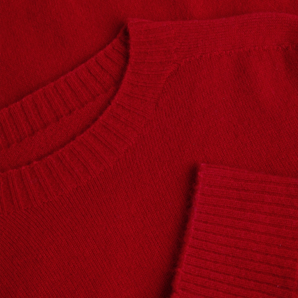Kate Cashmere Sweater in Garnet Red | Women's 100% Organic Comfy Knitwears | VIVAIA