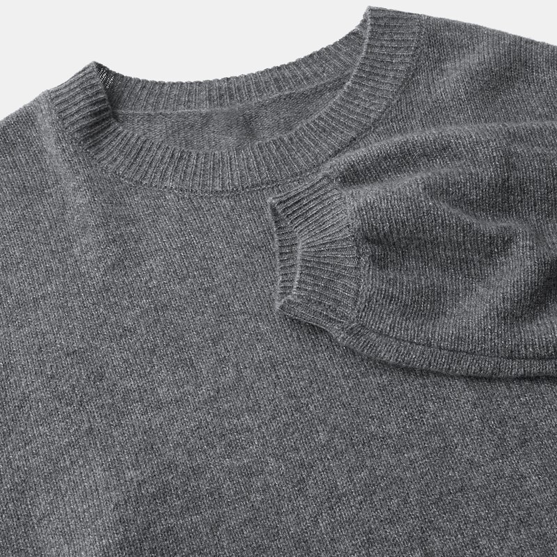 Wendy Cashmere Loose Sweater in Rich Grey | Women's Sustainable and Stylish Knitwears | VIVAIA