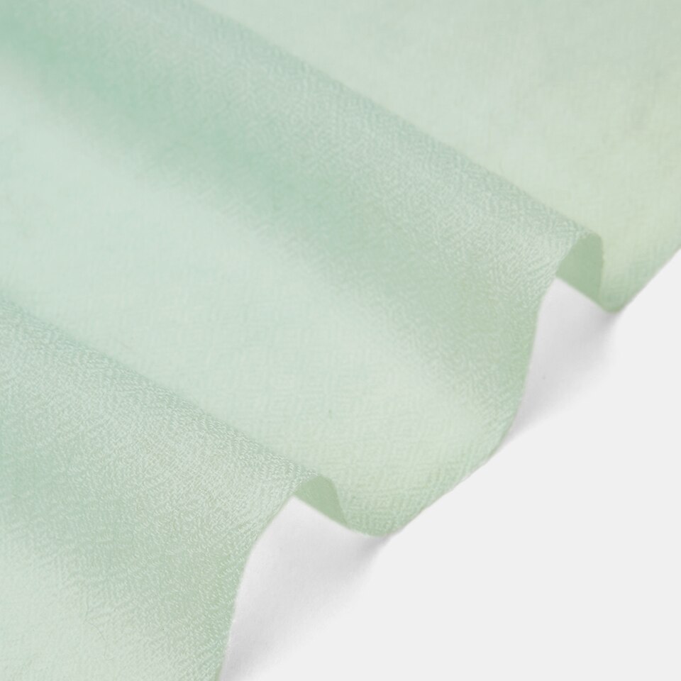 Linda Wool-Yak Gradient Scarf in Light Green | Women's Sustainable and Stylish Scarves | VIVAIA