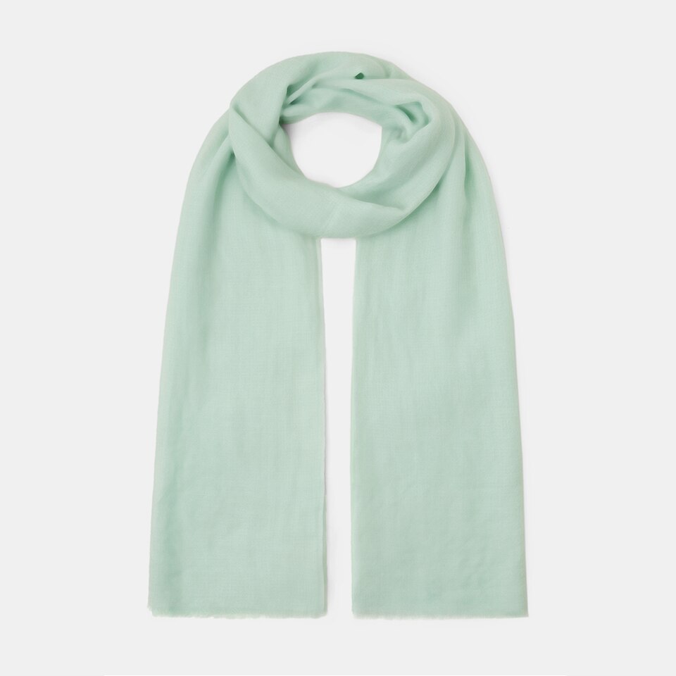 Linda Wool-Yak Gradient Scarf in Light Green | Women's Sustainable and Stylish Scarves | VIVAIA