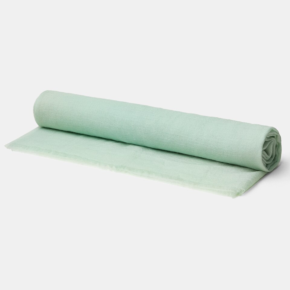 Linda Wool-Yak Gradient Scarf in Light Green | Women's Sustainable and Stylish Scarves | VIVAIA