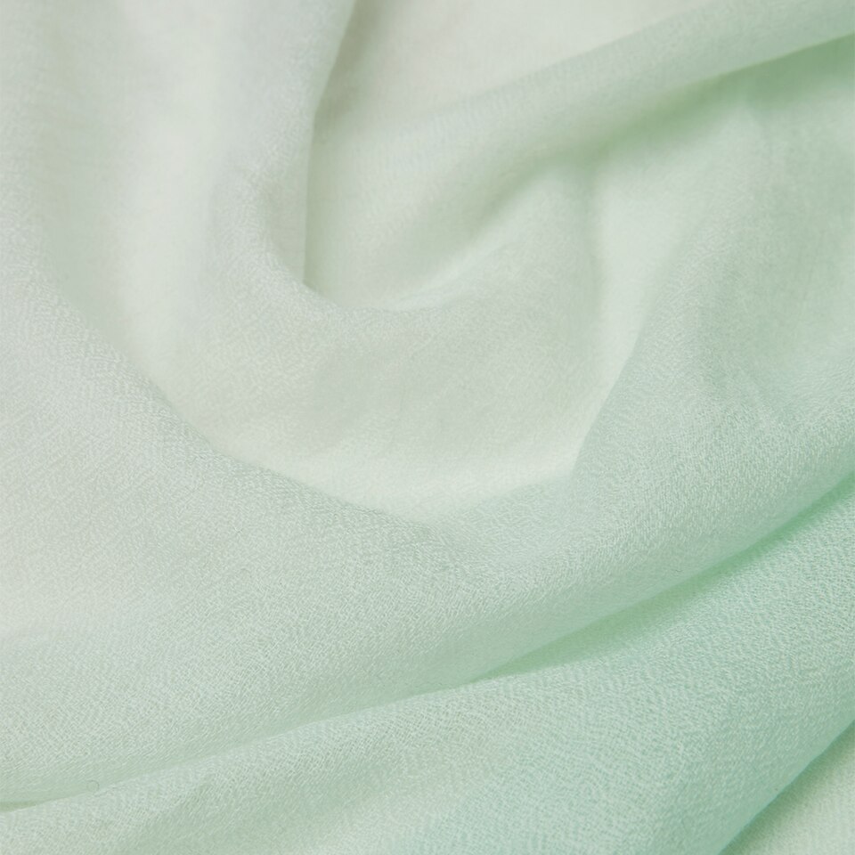Linda Wool-Yak Gradient Scarf in Light Green | Women's Sustainable and Stylish Scarves | VIVAIA
