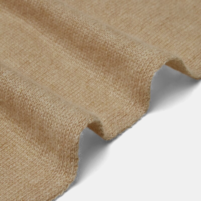 Lucia Silk-Cashmere Scarf in Khaki Brown | Women's Sustainable and Stylish Scarves | VIVAIA