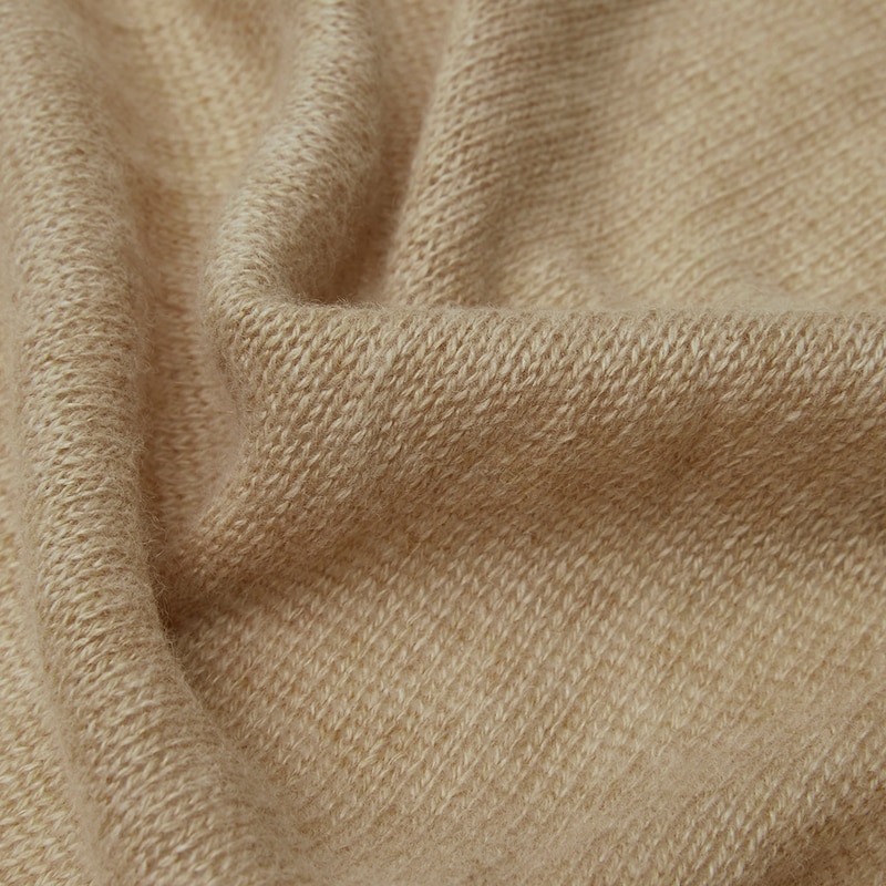 Lucia Silk-Cashmere Scarf in Khaki Brown | Women's Sustainable and Stylish Scarves | VIVAIA