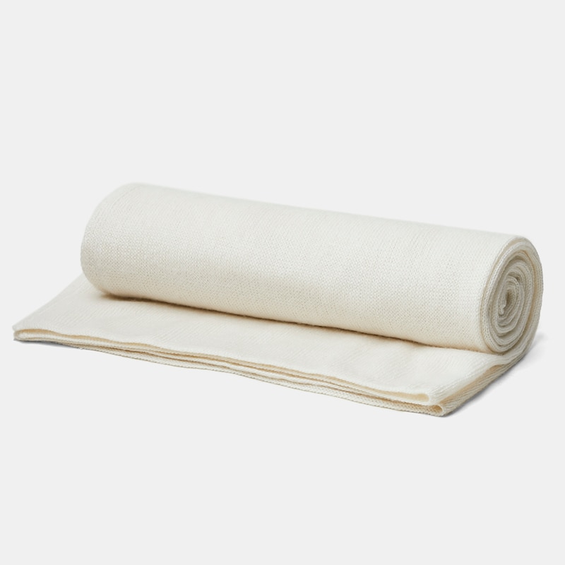 Lucia Silk-Cashmere Scarf in Cream White | Women's Sustainable and Stylish Scarves | VIVAIA
