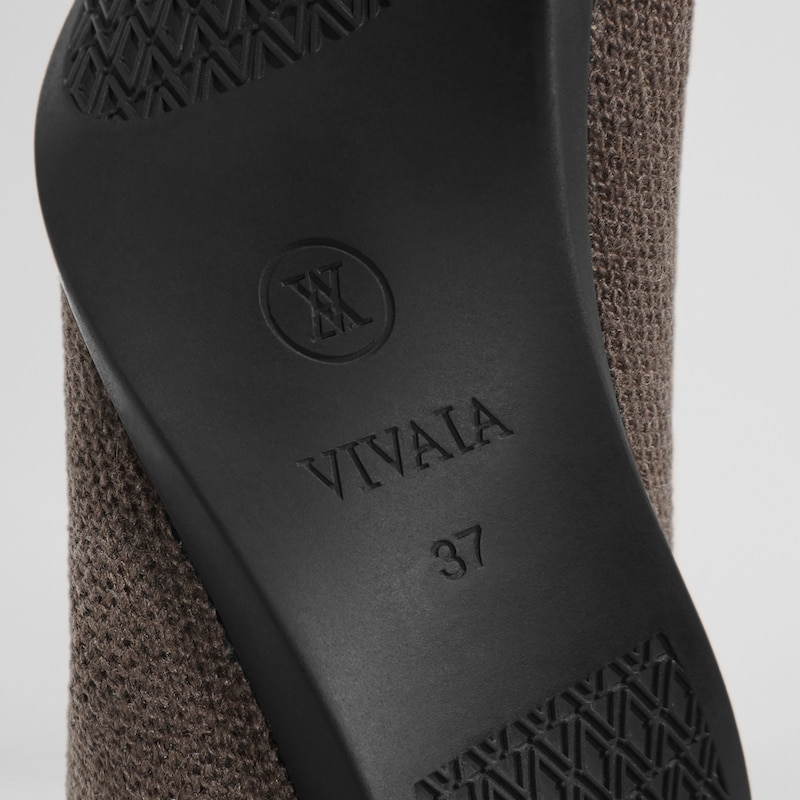 Adele Pointy Flats Winter Special in Tawny Brown -Plastic Bottle Women's Flat Shoes | VIVAIA