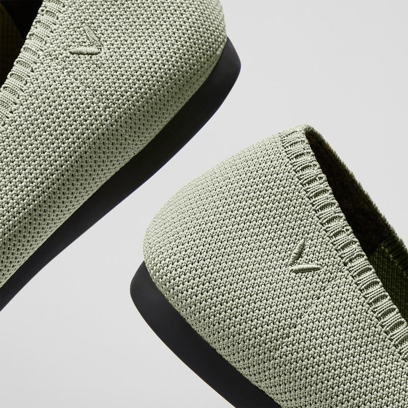 Aria 2.0 Pointy Flats in Mint Gray-Women's Sustainable Shoes | VIVAIA