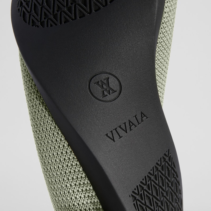 Aria 2.0 Pointy Flats in Mint Gray-Women's Sustainable Shoes | VIVAIA