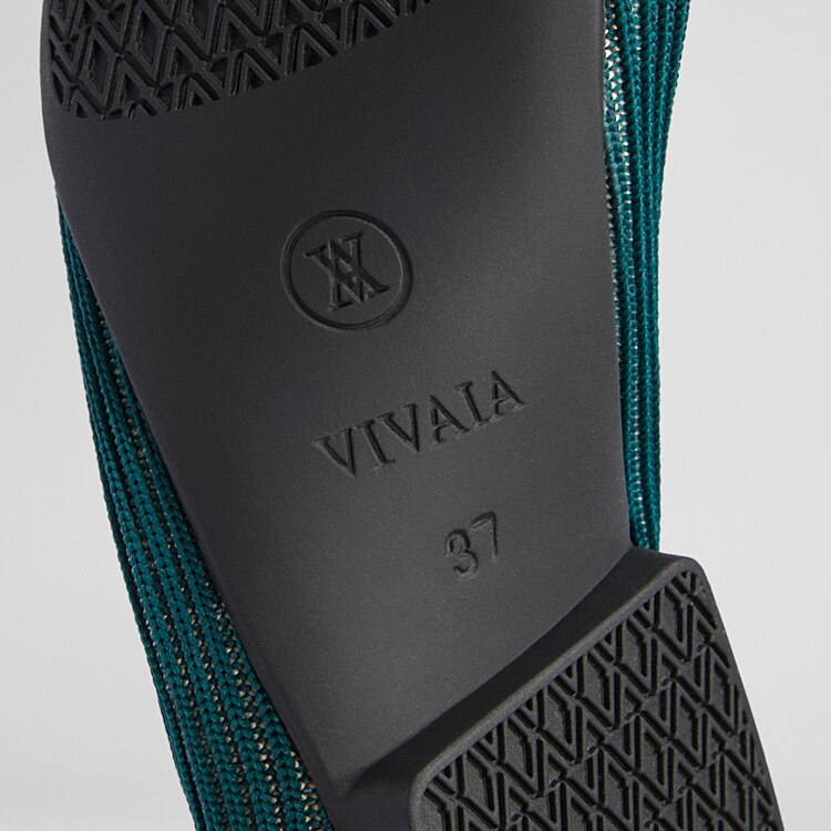 Margot Square-toe Flats for Bunions & Wide Feet in Sacramento Green | VIVAIA