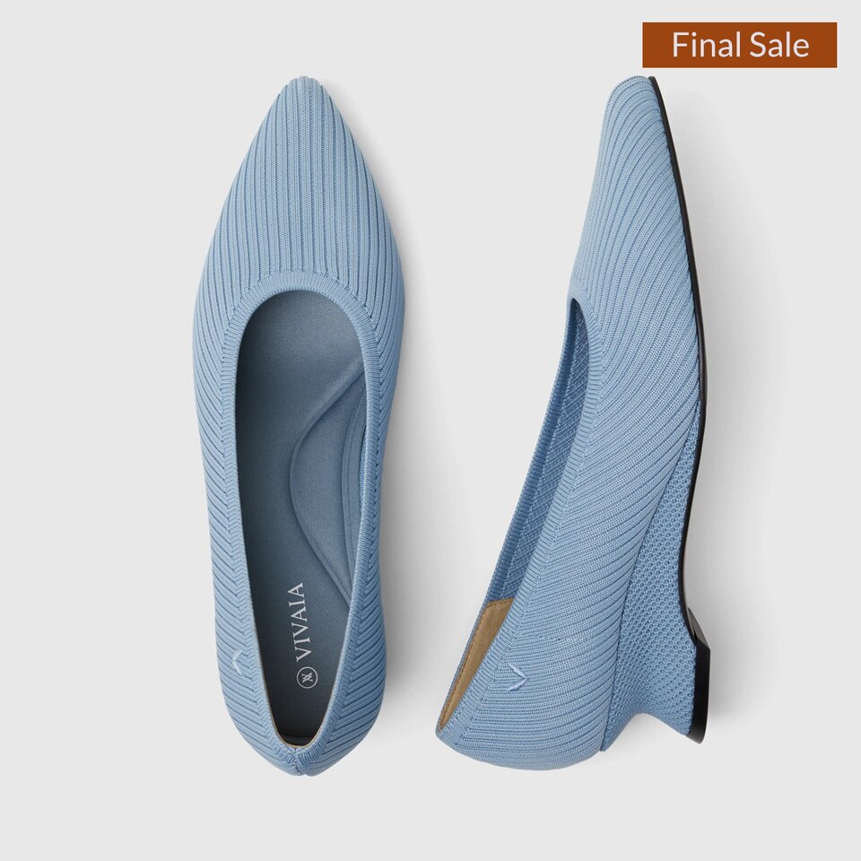 Liraz Pointy Heels in Carolina Blue | Women's Sustainable and Stylish Shoes | VIVAIA