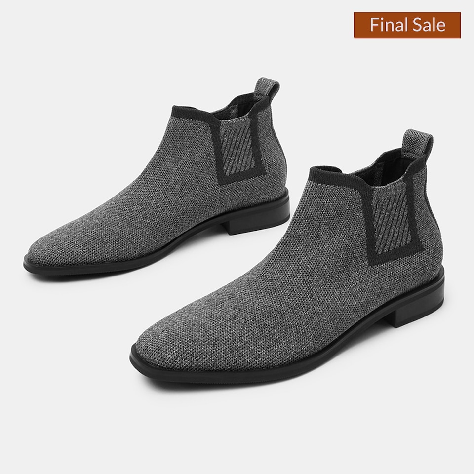 Ryan Chelsea Heeled Boots in Rich Grey-Sustainable & Stylish | VIVAIA