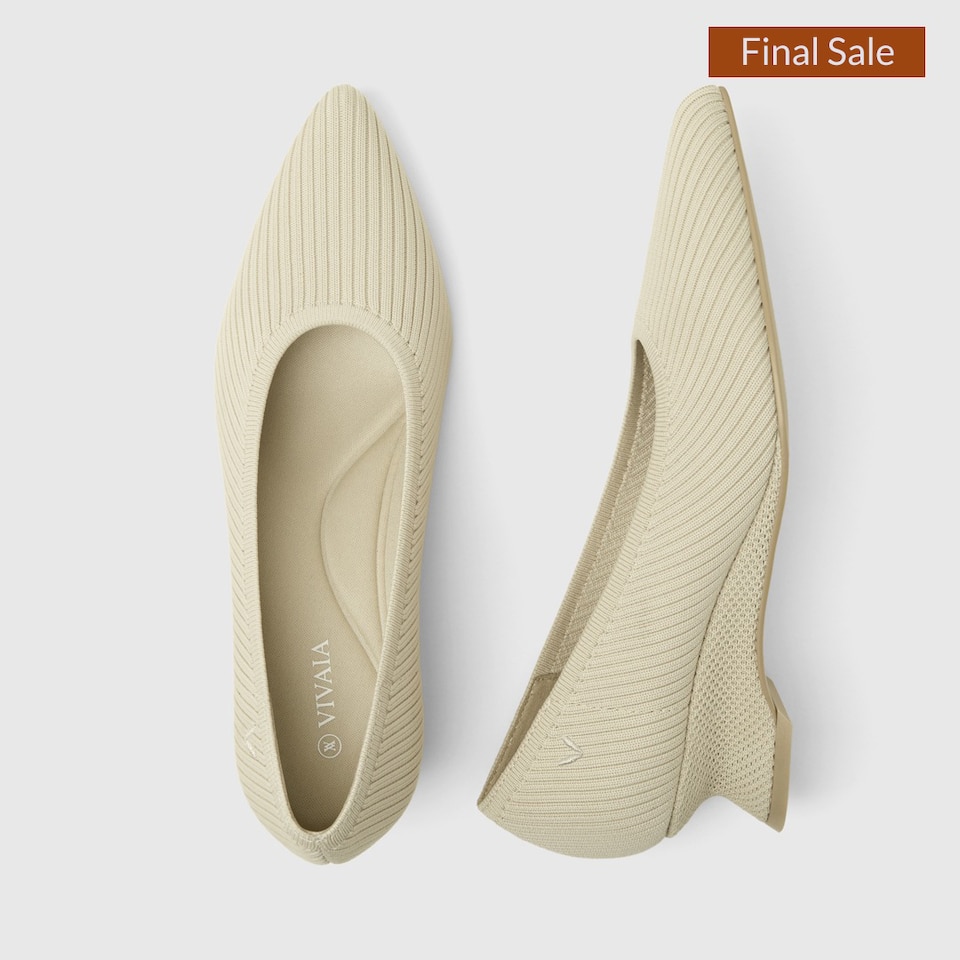Liraz Pointy Heels in Cream Ivory | Women's Sustainable and Stylish Shoes | VIVAIA