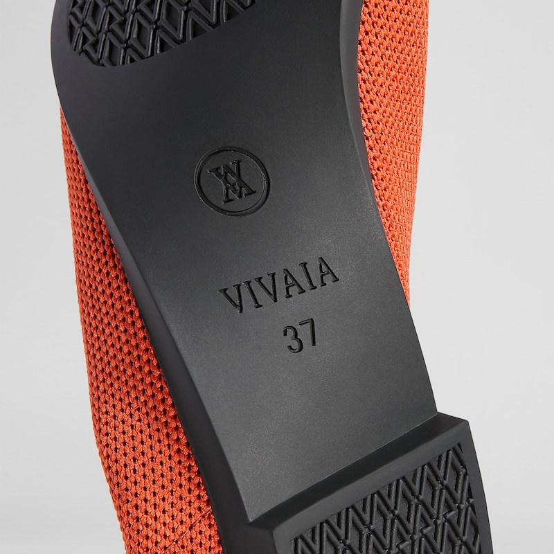 Ena Pointed-toe Flats Monarch Orange - Washable & Comfortable | VIVAIA