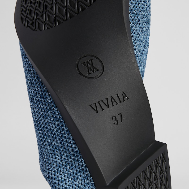 Ena Pointed-toe Flats Denim Blue - Washable & Comfortable | VIVAIA