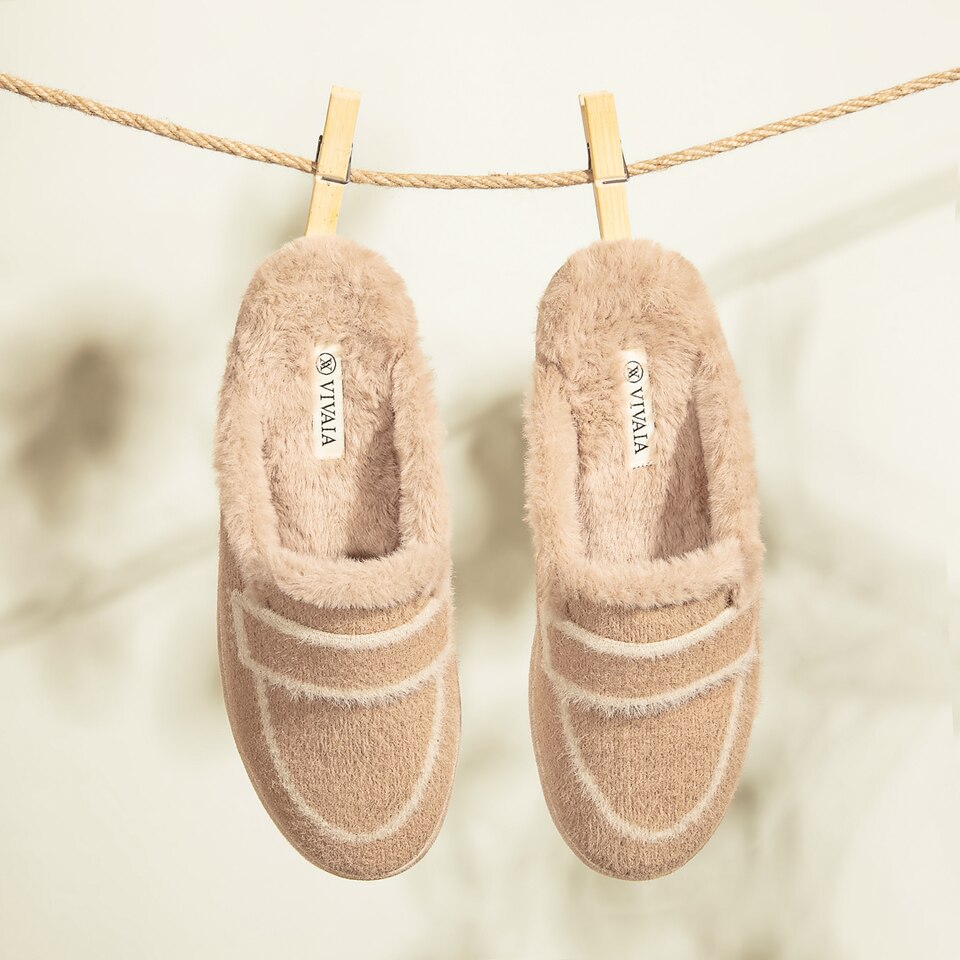 Renee Mules in Khaki Brown-Women's Sustainable & Stylish Shoes | VIVAIA