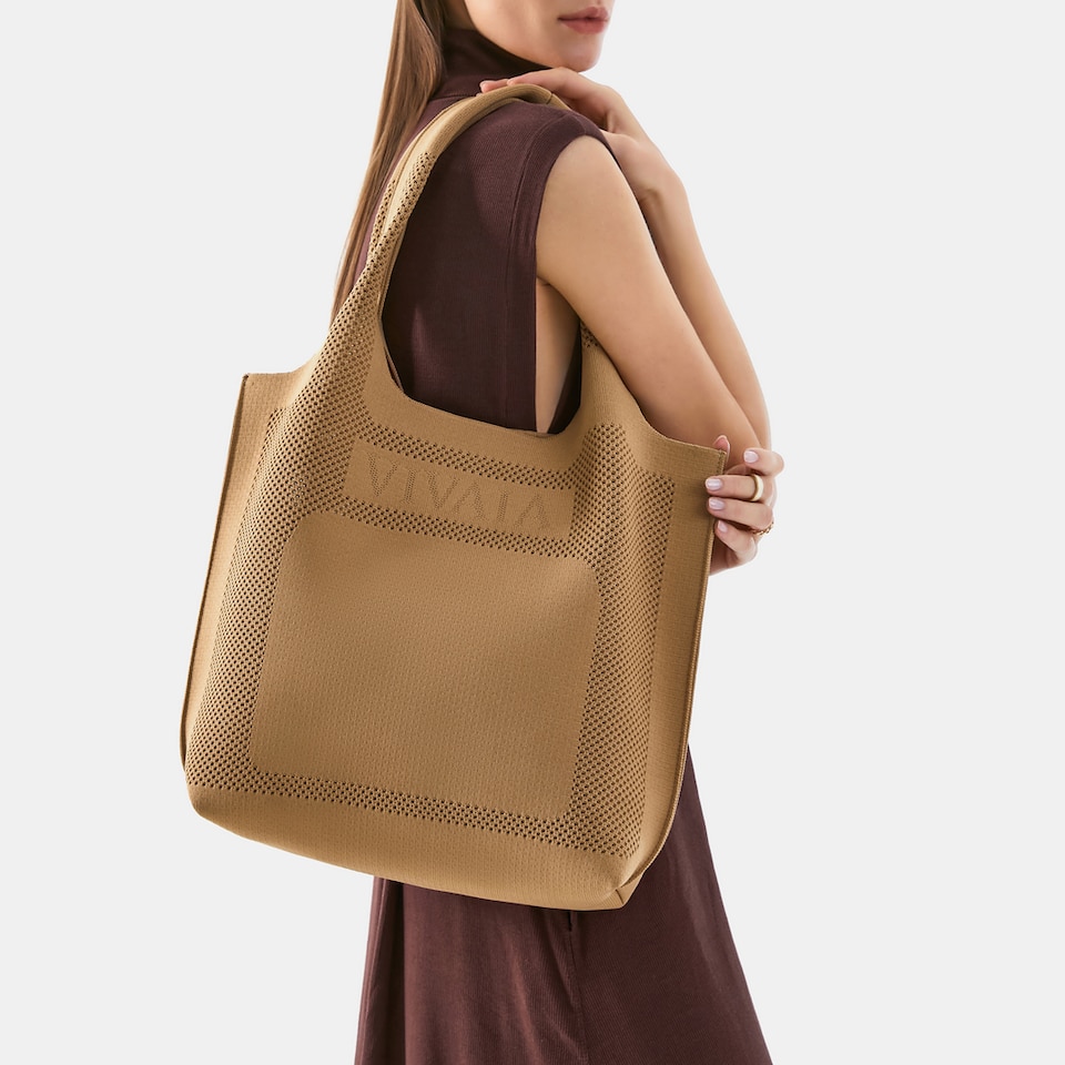 Zahara Tote-Khaki Brown 