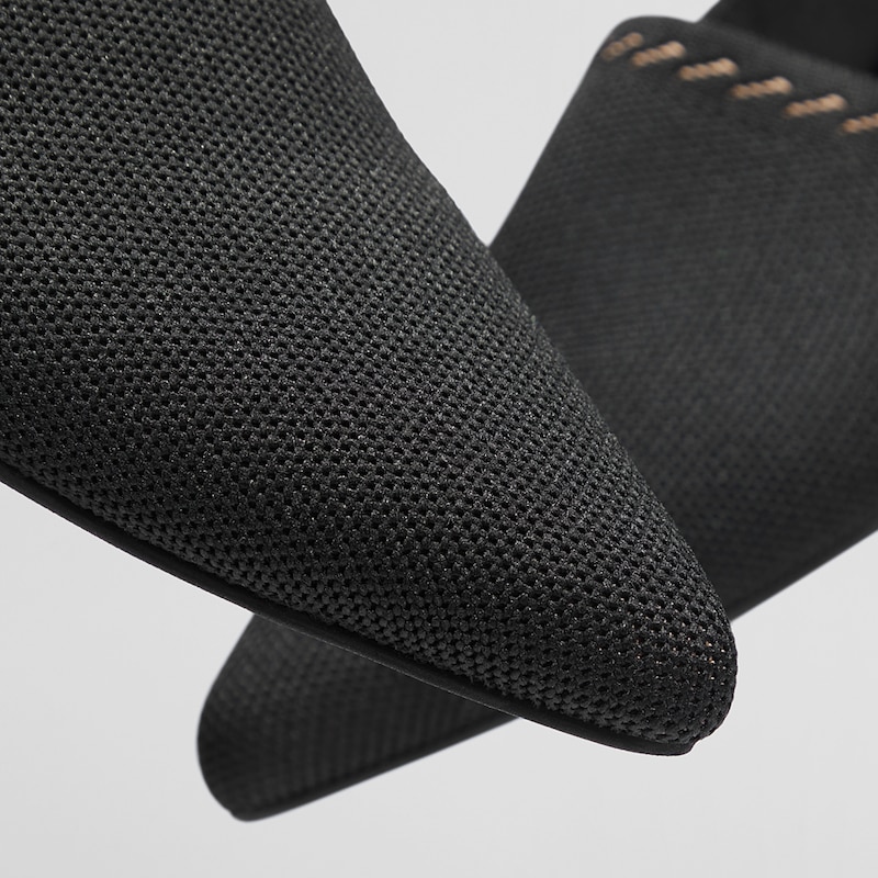 Mona Pointy Loafers in Black-Women's Sustainable, Washable Shoes | VIVAIA