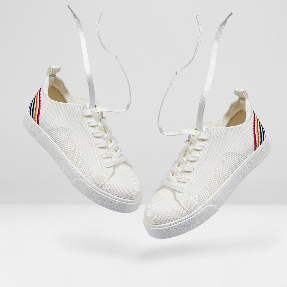 Kama Lace-up Sneakers in Rainbow-Sustainable & Washable | VIVAIA