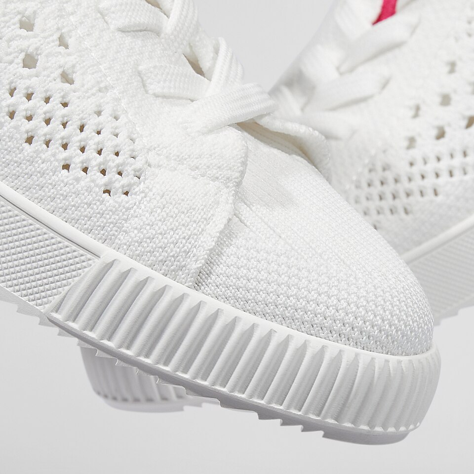 Polly Round-toe Sneakers in White Blue-Sustainable & Washable | VIVAIA