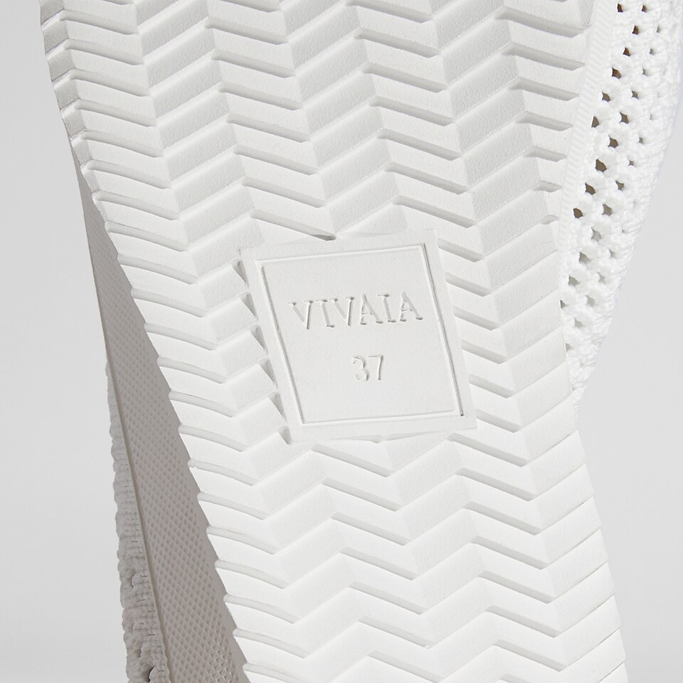 Polly Round-toe Sneakers in White Pink | Women's Sustainable, Washable and Stylish Shoes | VIVAIA