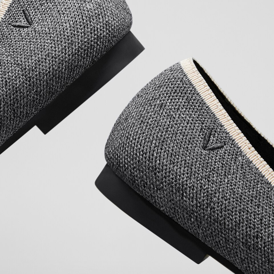 Leona Square-toe Loafers in Rich Grey-Sustainable & Washable | VIVAIA