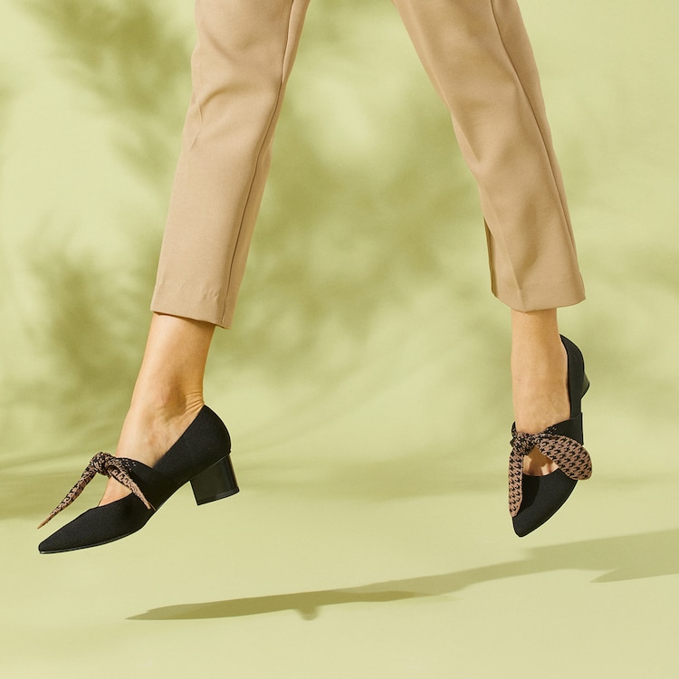 Aurora Pointy Heels in Black | Women's Sustainable Shoes | VIVAIA