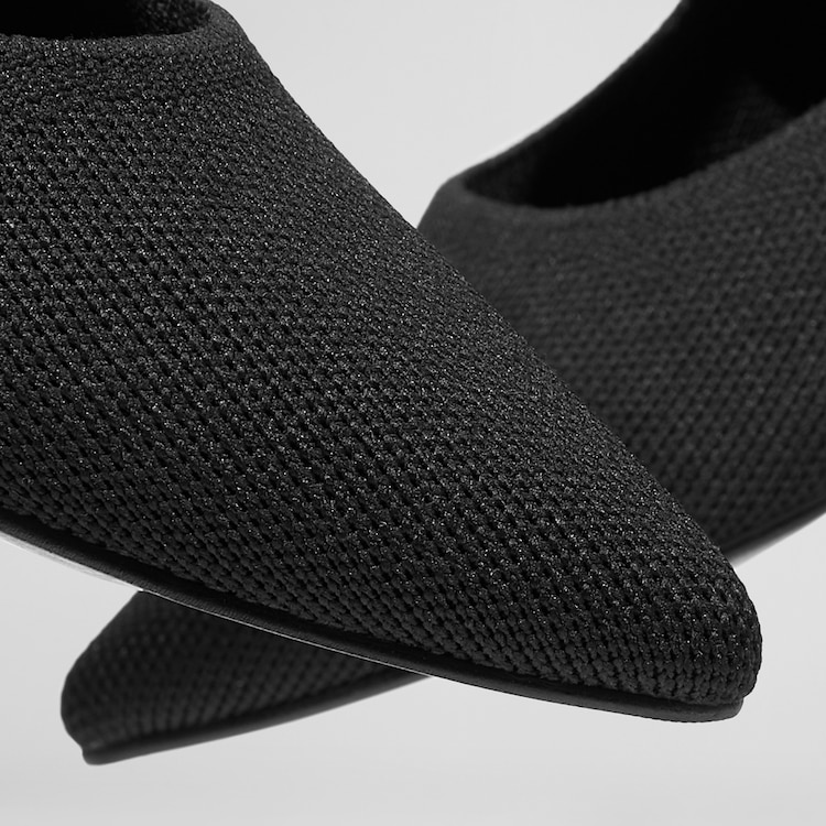 Aurora Pointy Heels in Black | Women's Sustainable Shoes | VIVAIA