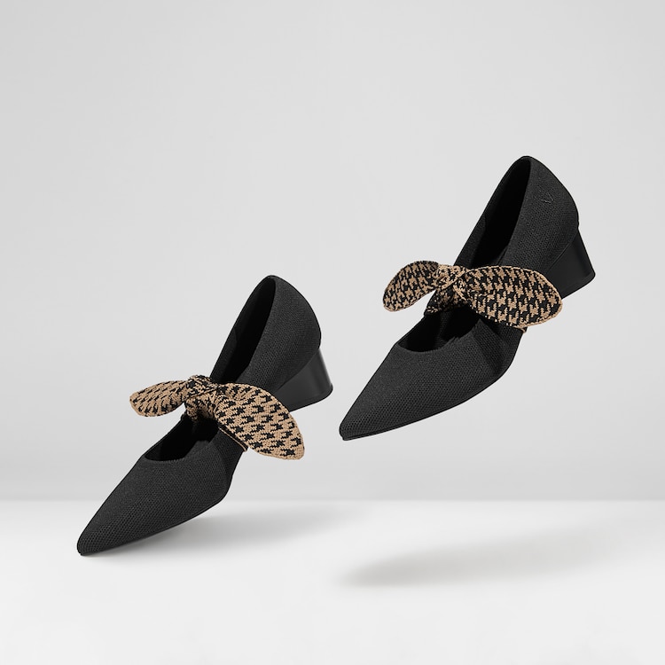 Aurora Pointy Heels in Black | Women's Sustainable Shoes | VIVAIA