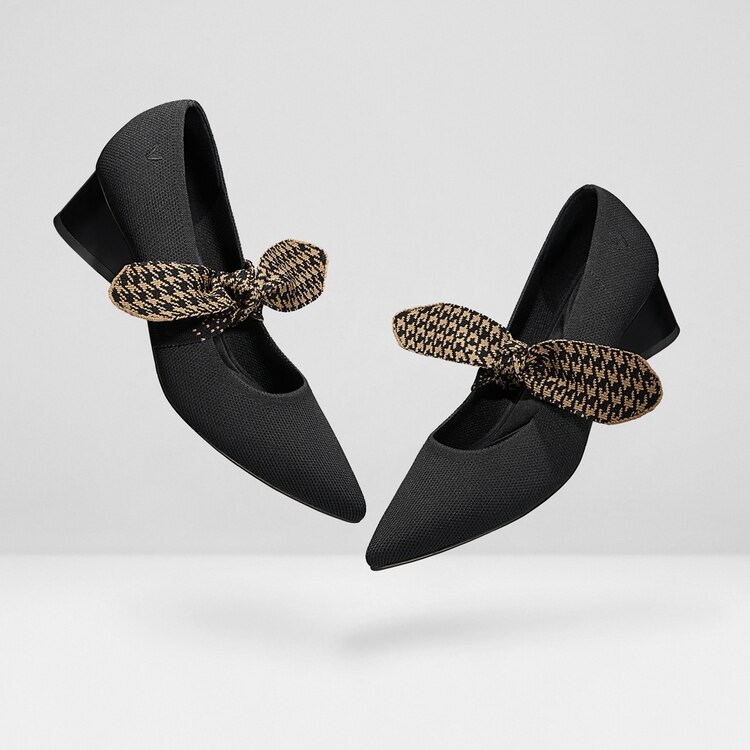 Aurora Pointy Heels in Black | Women's Sustainable Shoes | VIVAIA