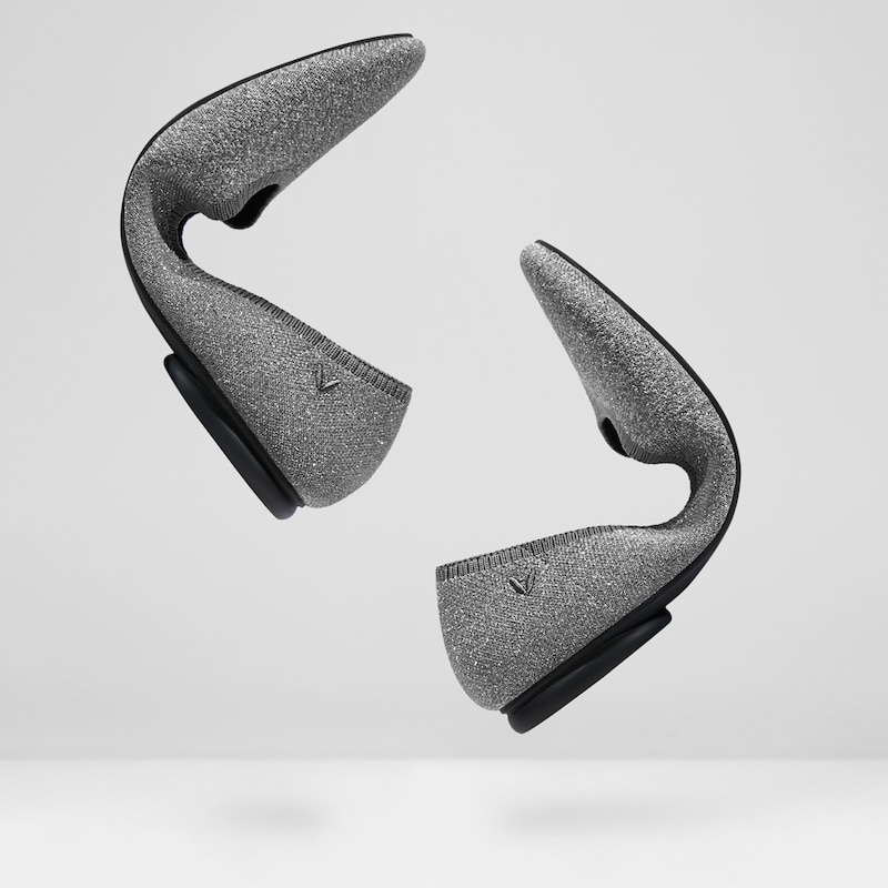 Tamia Bella Round-toe Flats in Smoke Gray-Sustainable & Washable | VIVAIA