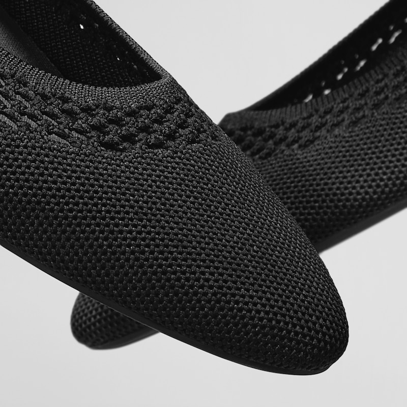 Tamia Beatrice Adjustable Ankle Wrap Round Toe Flats in Deep Ebony | Vivaia