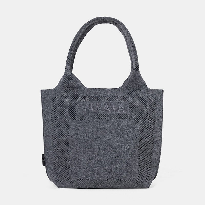 Zahara Sustainable Tote Bags With Inner bag-Rich Grey | VIVAIA