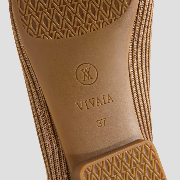 Margot 2.0 Square-Toe Flats for Bunions & Wide Feet in Nutmeg | VIVAIA